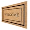 First Concept First Concept 18 in. W X 30 in. L Black/Brown Welcome Coir Door Mat FC-72024 - alternate 4
